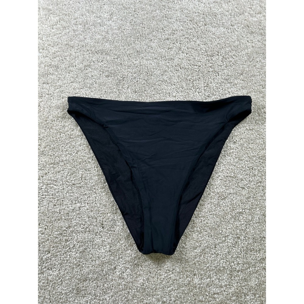 Women's Swimwear Black Bikini Bottom Size‎ Small Nylon Spandex